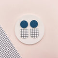 Boucles d'oreilles pendantes colorées "pierette" - studio annette