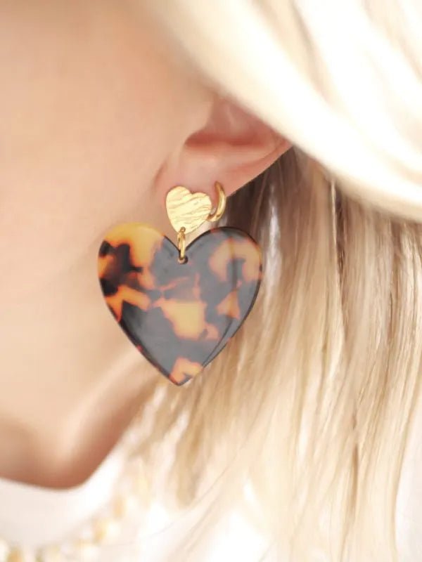 Boucles d'oreilles pendantes écailles "maé"