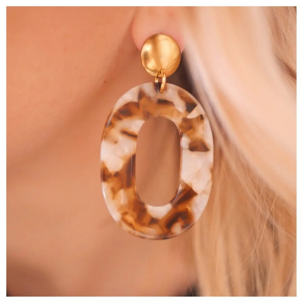 Boucles d'oreilles pendantes "gigi" - azeria création