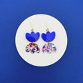 Boucles d'oreilles pendantes "rosette" - studio annette