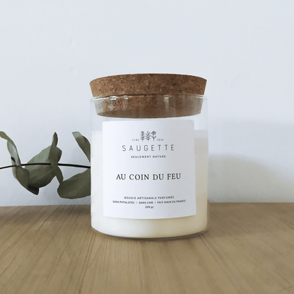 Bougie artisanale parfumée - Au coin du feu - Lili Margaret