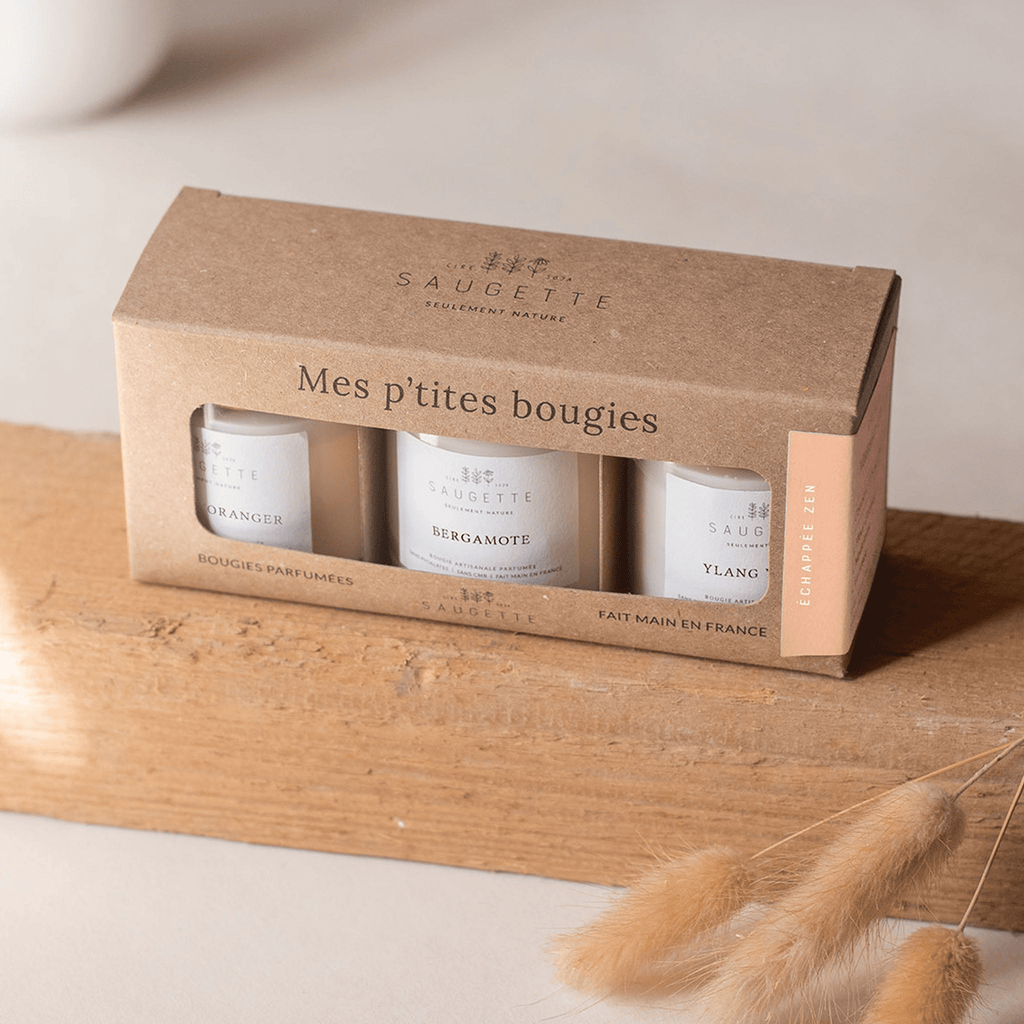 Bougie artisanale parfumée - Coffret Échappée zen