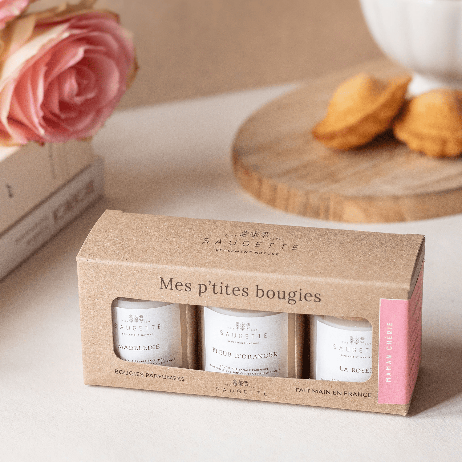 Bougie artisanale parfumée - Coffret maman chérie - Lili Margaret