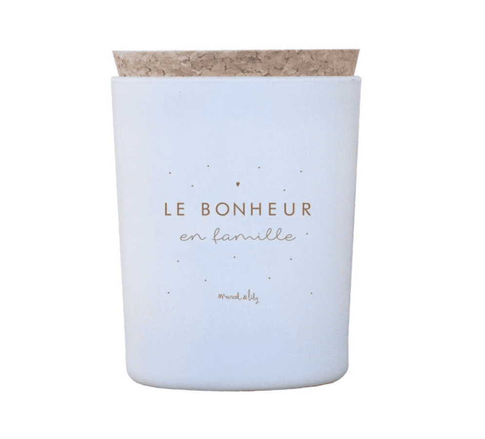 Bougie décorative naturelle "le bonheur en famille" - marcel et lily