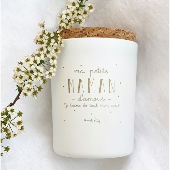 BOUGIE DÉCORATIVE NATURELLE &quot;MAMAN D&