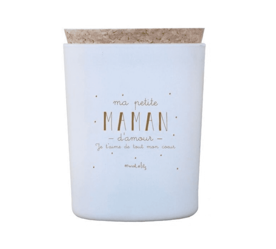 Bougie décorative naturelle "maman d'amour"