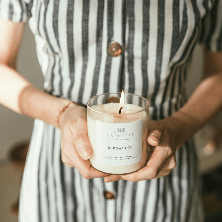 Bougie naturelle parfumée - Bergamote
