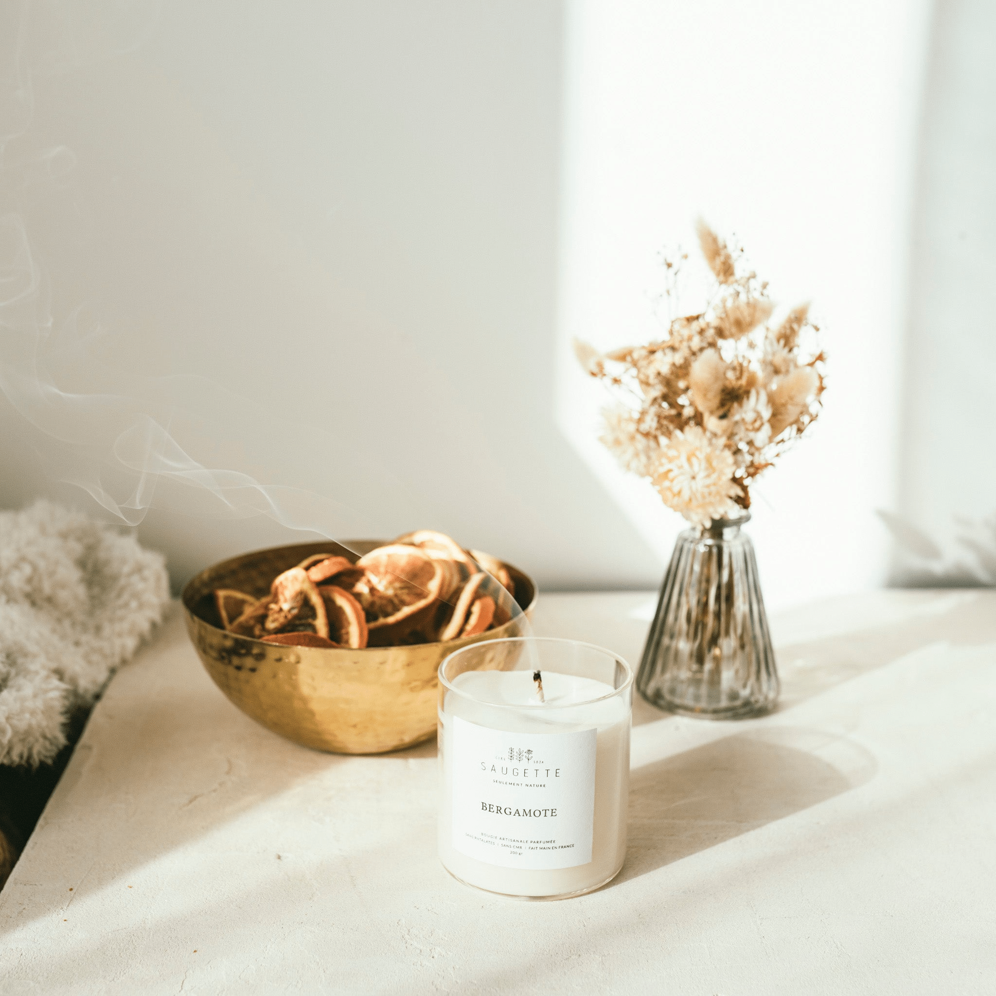 Bougie naturelle parfumée Bergamote - Lili Margaret