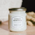 Bougie naturelle parfumée citron meringué - atelier louis