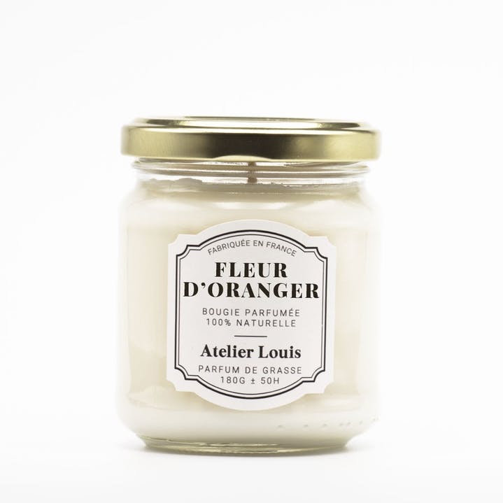 Bougie naturelle parfumée fleur d'oranger - atelier louis