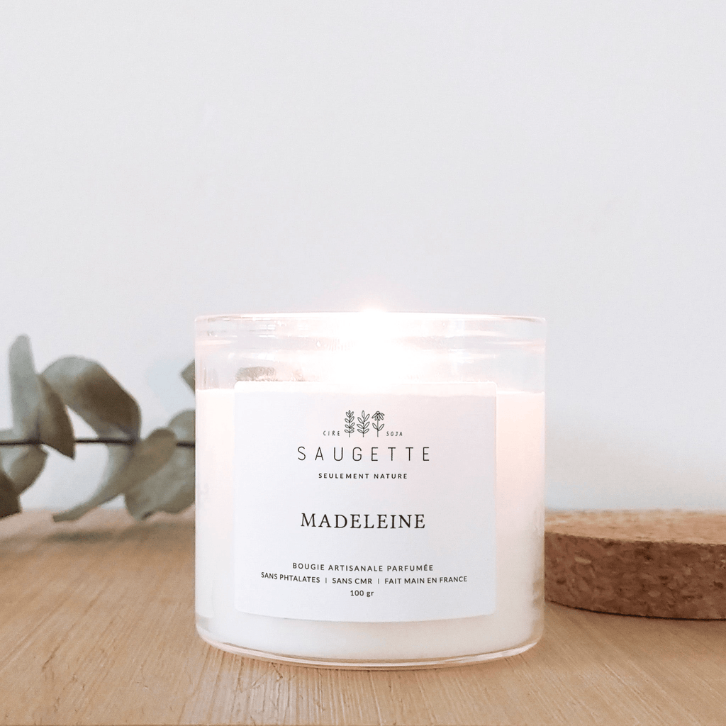Bougie naturelle parfumée - Madeleine