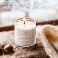 Bougie naturelle parfumée - Marrons chauds