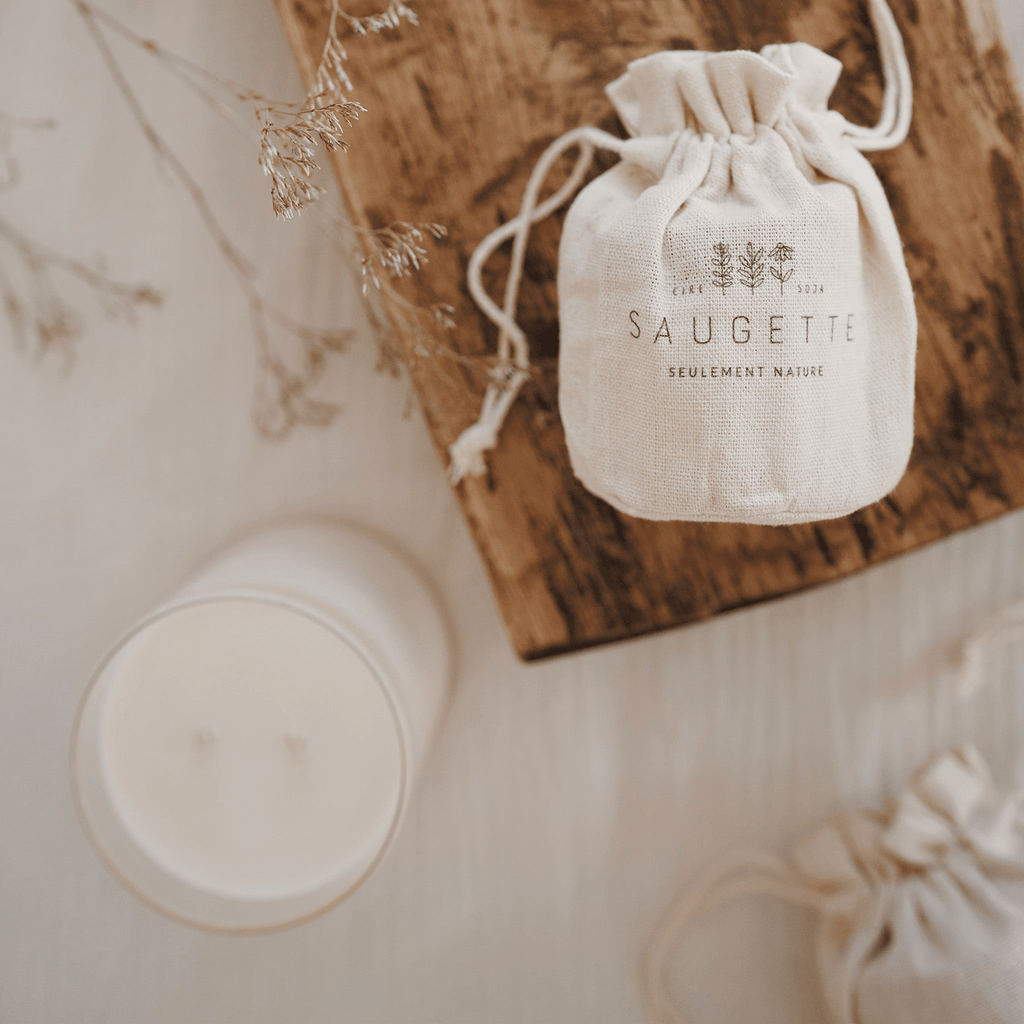 Bougie naturelle parfumée - Marrons chauds