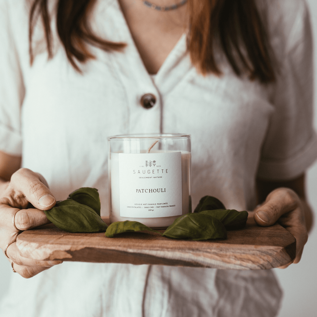 Bougie naturelle parfumée - Patchouli