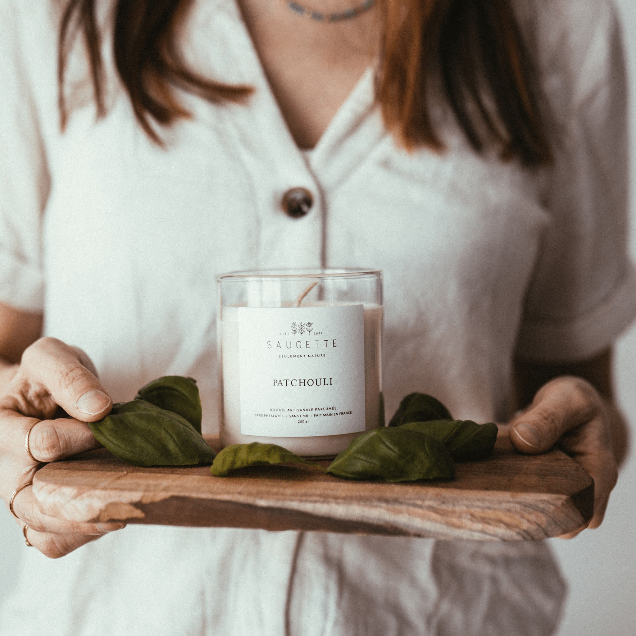 Bougie naturelle parfumée Patchouli - Lili Margaret