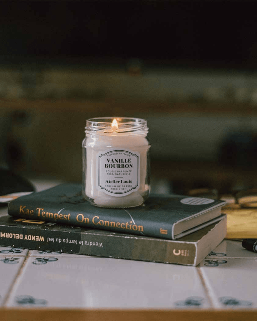 Bougie naturelle parfumée vanille bourbon - atelier louis