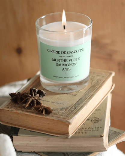 BOUGIE PARFUMÉE DE CRÉATEUR MENTHE/SAUVIGNON/ANIS - Cirerie de Gascogne - Lili Margaret