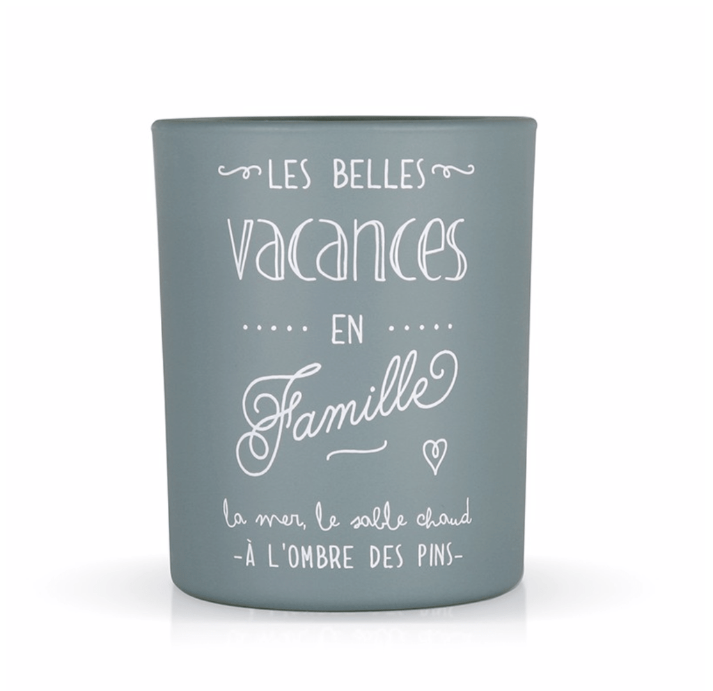 Bougie parfumée "les belles vacances en famille"