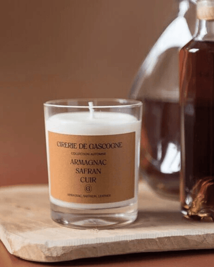 Bougie parfumée naturelle Armagnac Safran Cuir - Cirererie de Gascogne - Lili Margaret