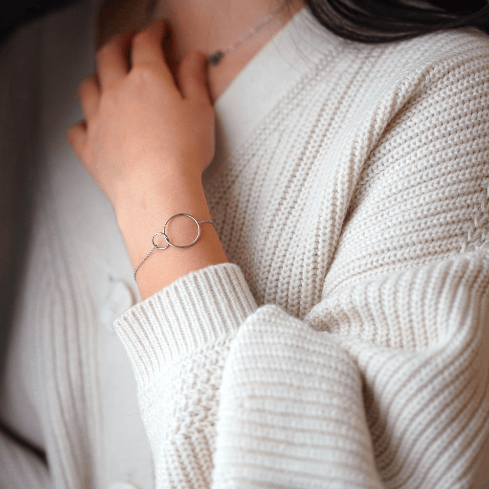 Bracelet double anneaux - ikita paris