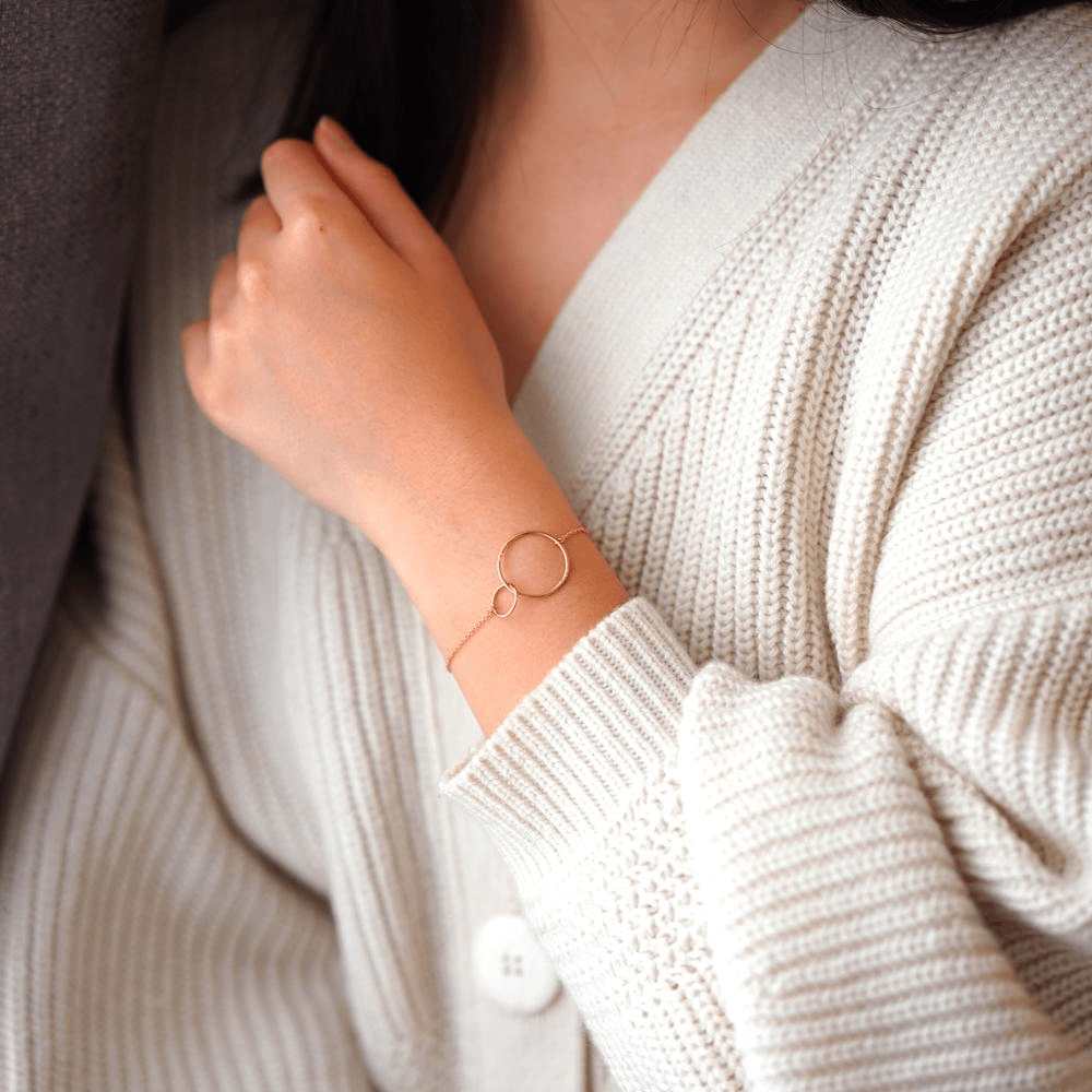 Bracelet double anneaux - ikita paris