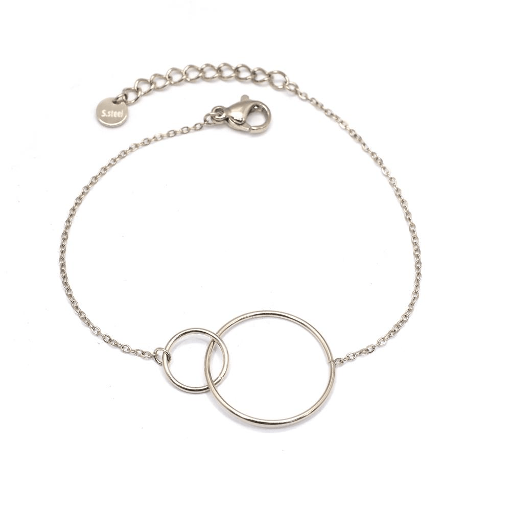 Bracelet double anneaux - ikita paris