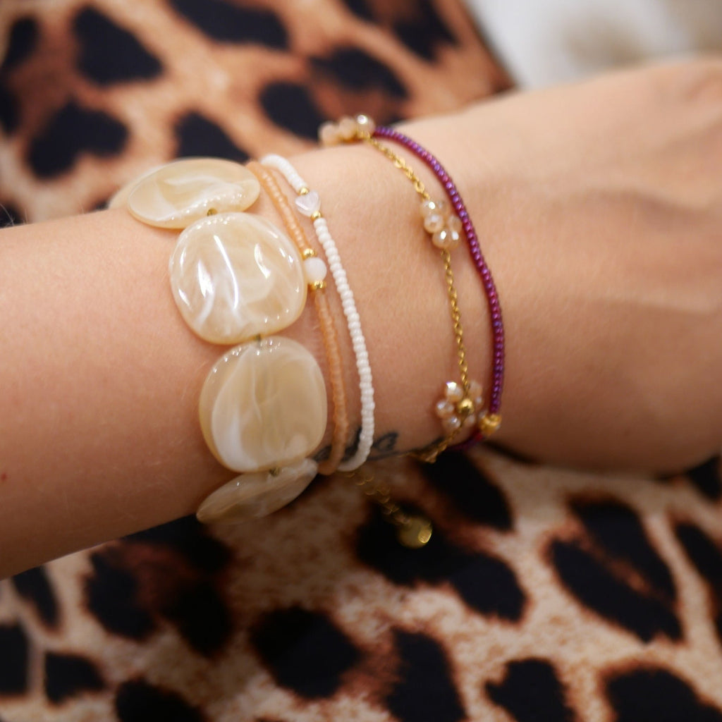 Bracelet perles résine - azeria création