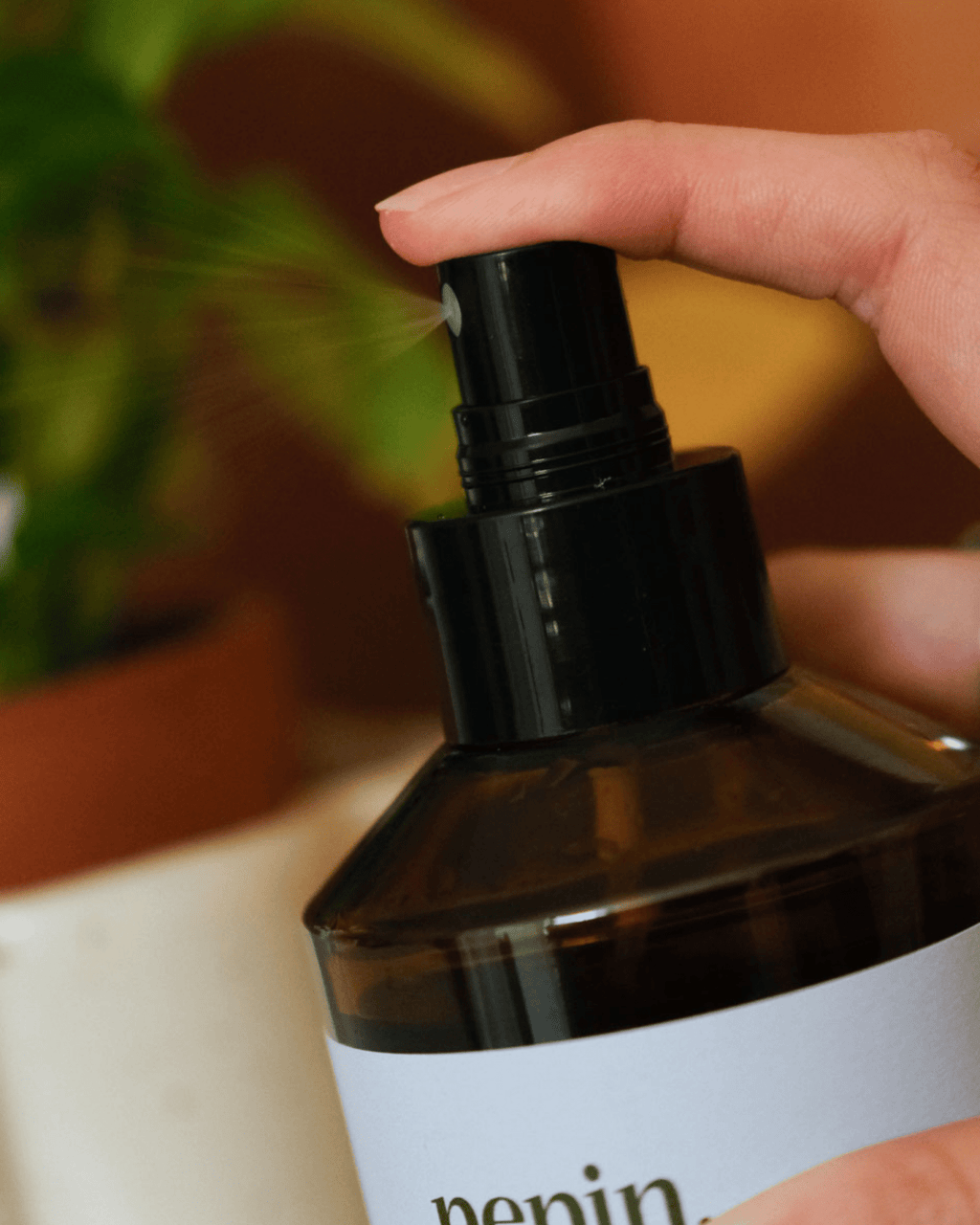 Brume nettoyante pour plantes d'intérieur - pepin