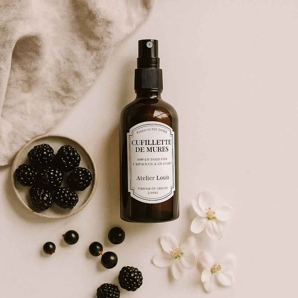 Brume végétale naturelle cueillette de mûres · atelier louis