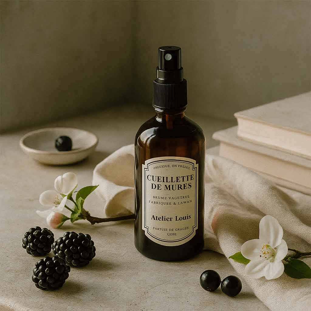 Brume végétale naturelle cueillette de mûres · atelier louis