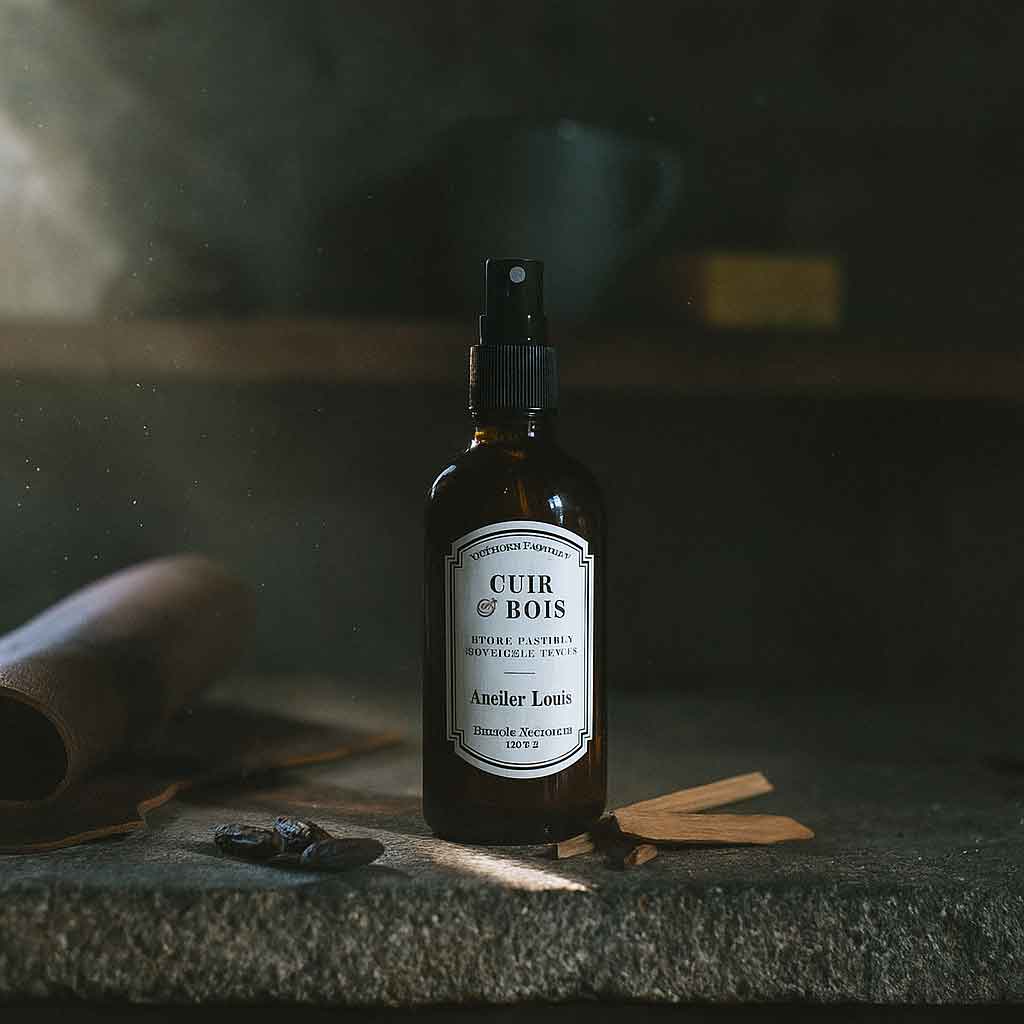Brume végétale naturelle cuir et bois · atelier louis