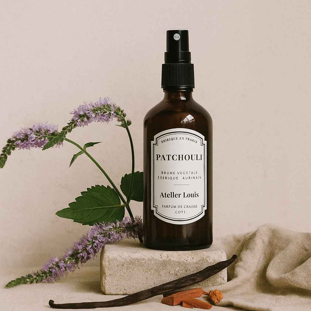Brume végétale naturelle patchouli · atelier louis