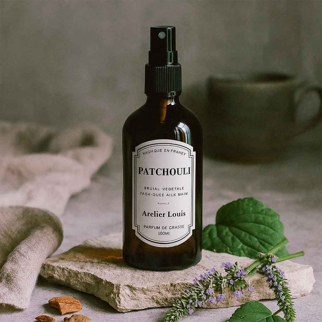Brume végétale naturelle patchouli · atelier louis