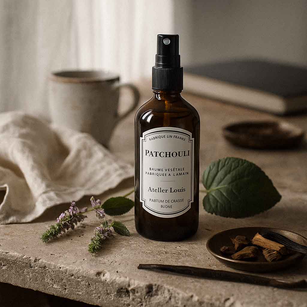 Brume végétale naturelle patchouli · atelier louis