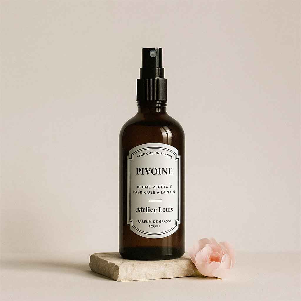 Brume végétale naturelle pivoine · atelier louis