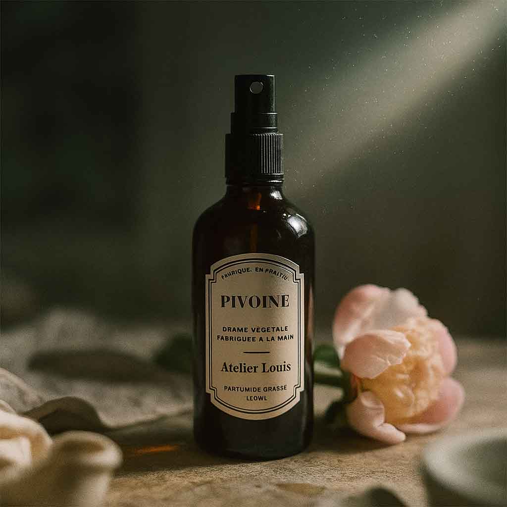 Brume végétale naturelle pivoine · atelier louis