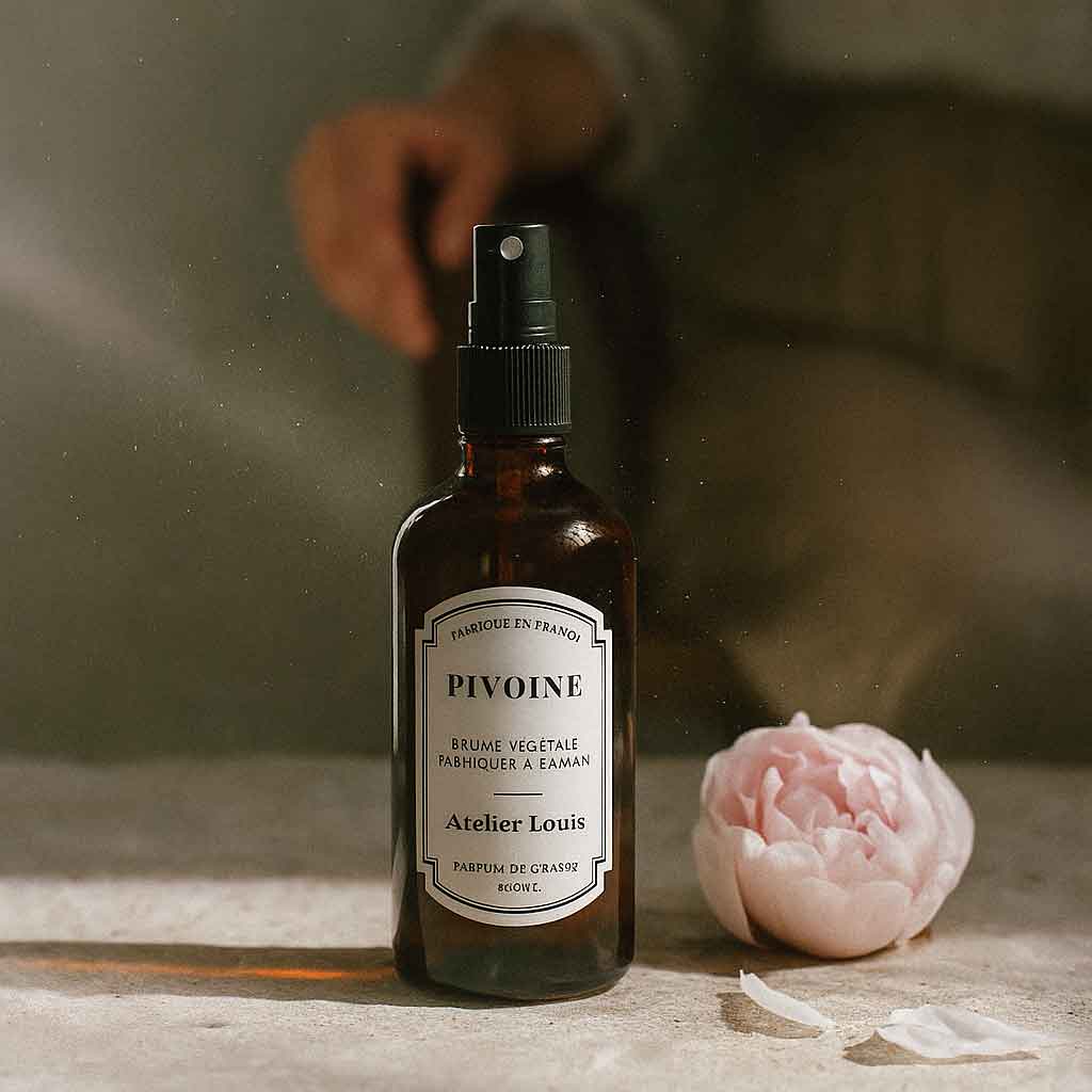 Brume végétale naturelle pivoine · atelier louis