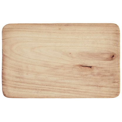 Rectangular wooden tray