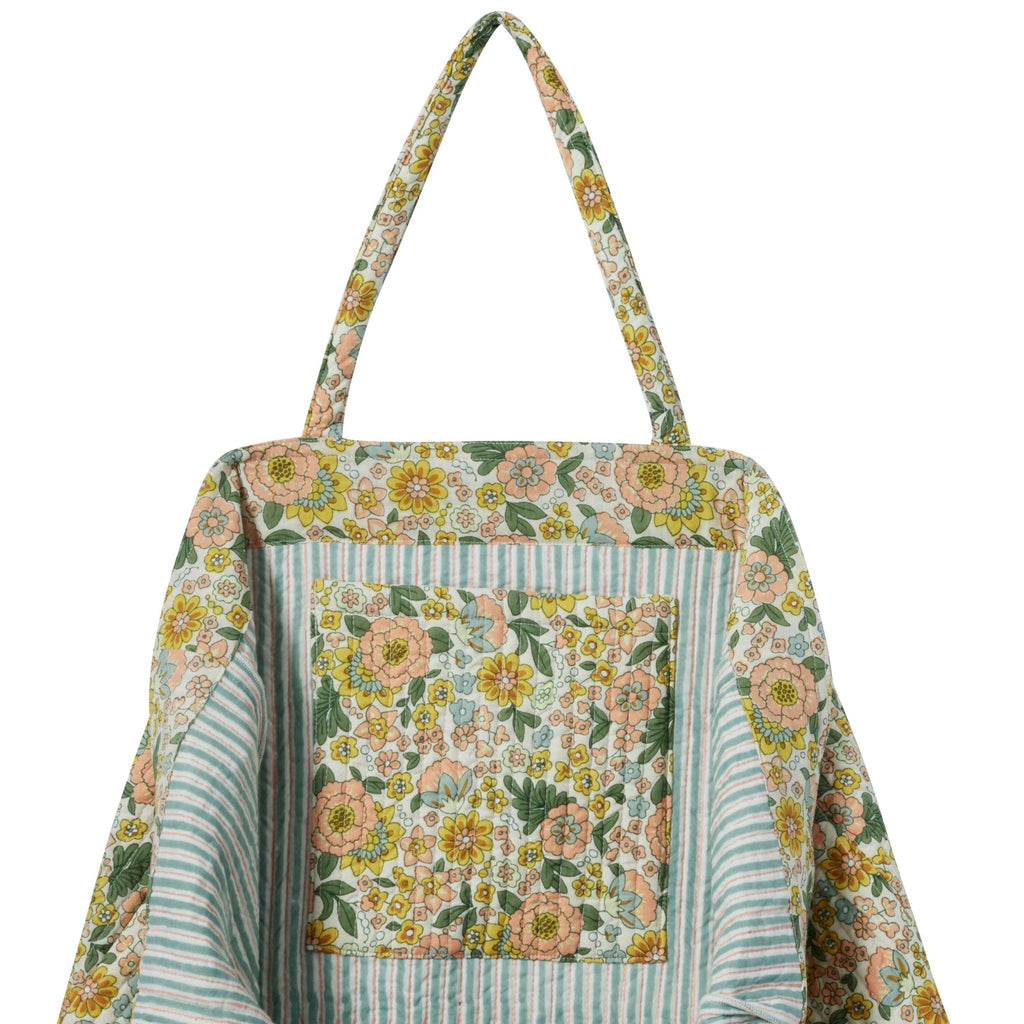 Sac cabas matelassé amaïa rose - bonheur du jour