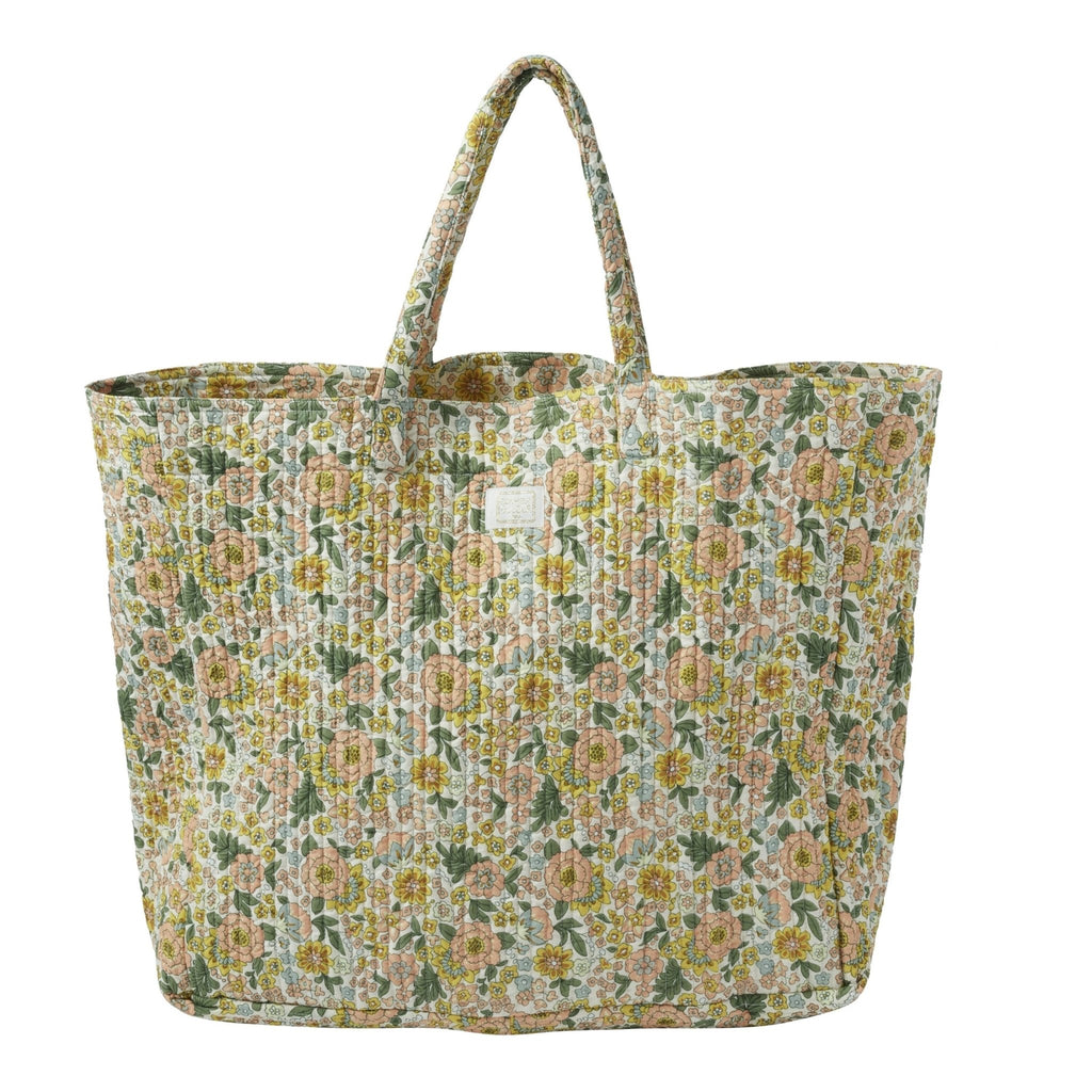 Sac cabas matelassé amaïa rose - bonheur du jour