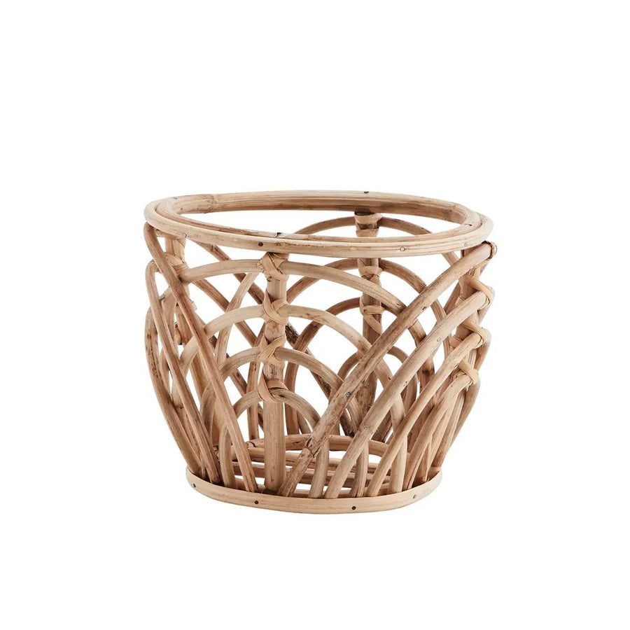 Cache-pot bambou tressé