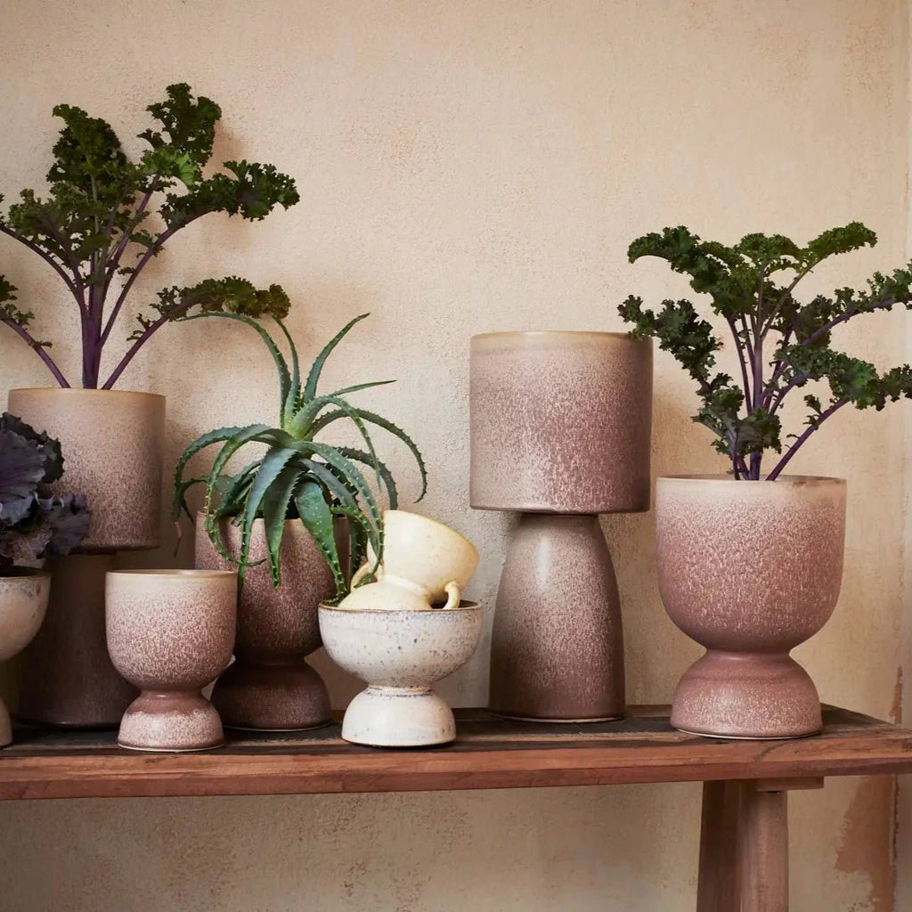 Cache pot en grès pour plantes - madam stoltz