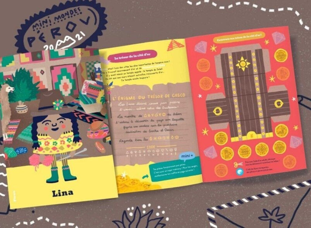 Cahier d'activités enfant pérou - les mini mondes