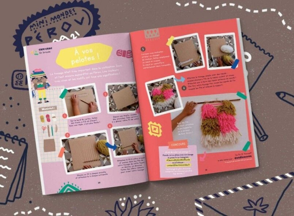 Cahier d'activités enfant pérou - les mini mondes