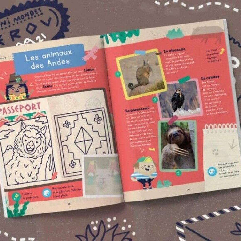 Cahier d'activités enfant pérou - les mini mondes