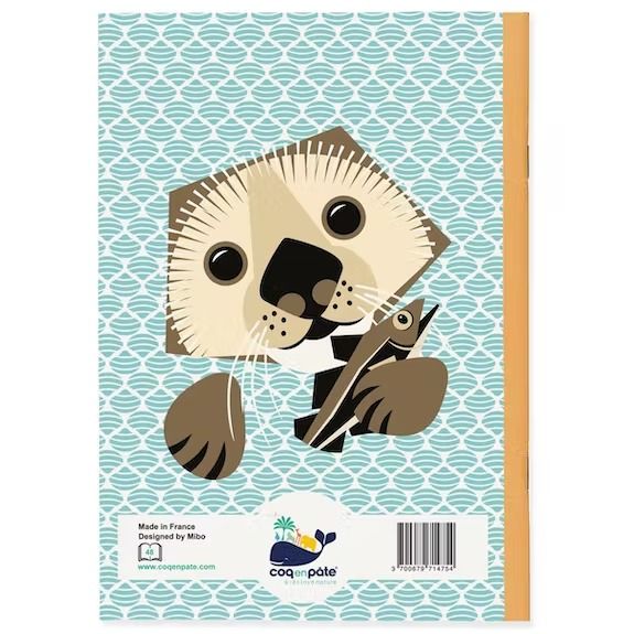 Cahier loutre - coq en pâte
