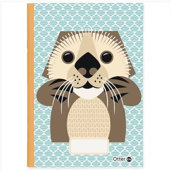 Cahier loutre - coq en pâte