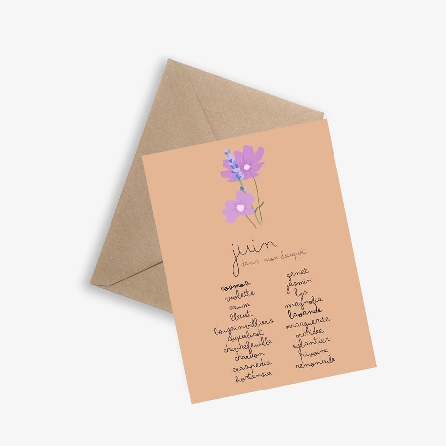 Calendrier de floraison 12 cartes de correspondance