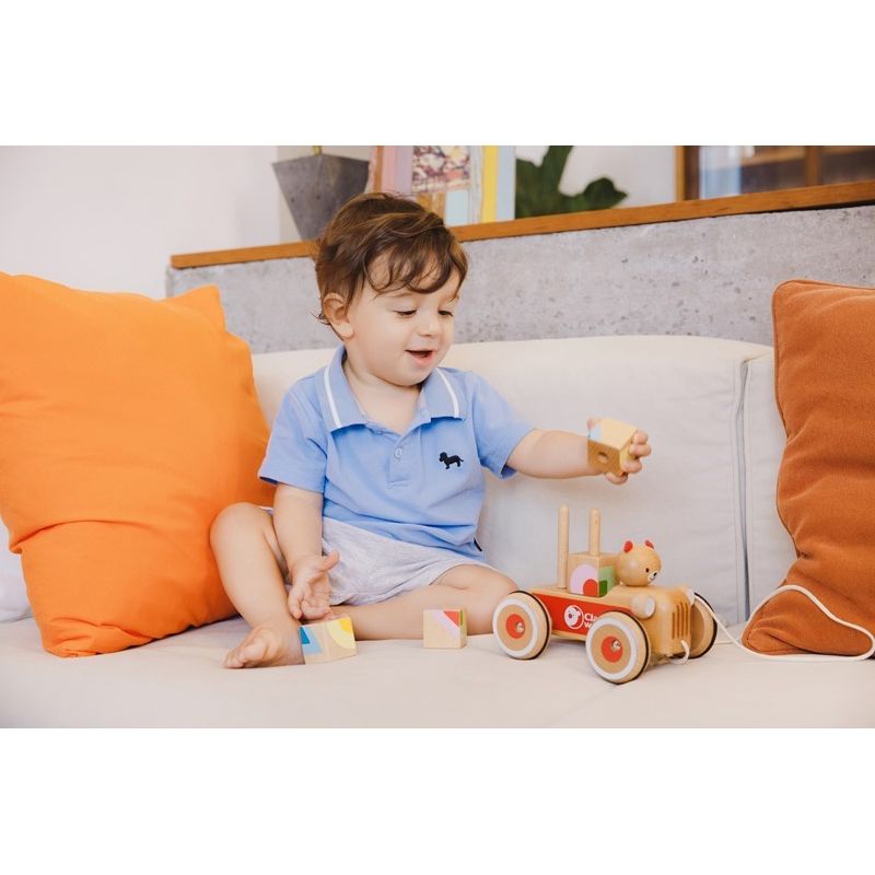 CAMION EN BOIS A TIRER - Classic World - Lili Margaret