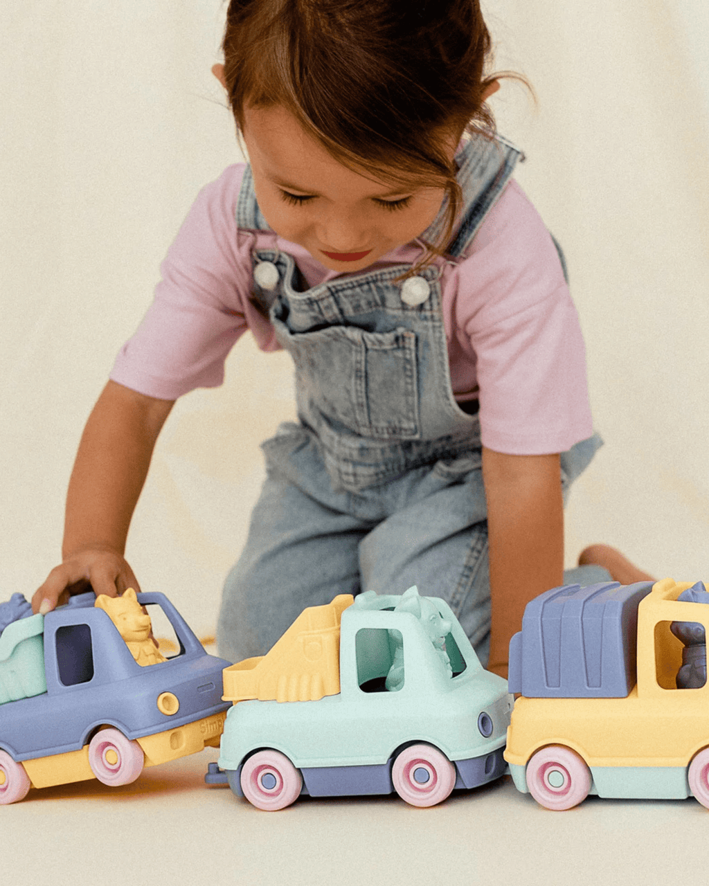 Camion pompier jouet en plastique recyclé - le jouet simple.